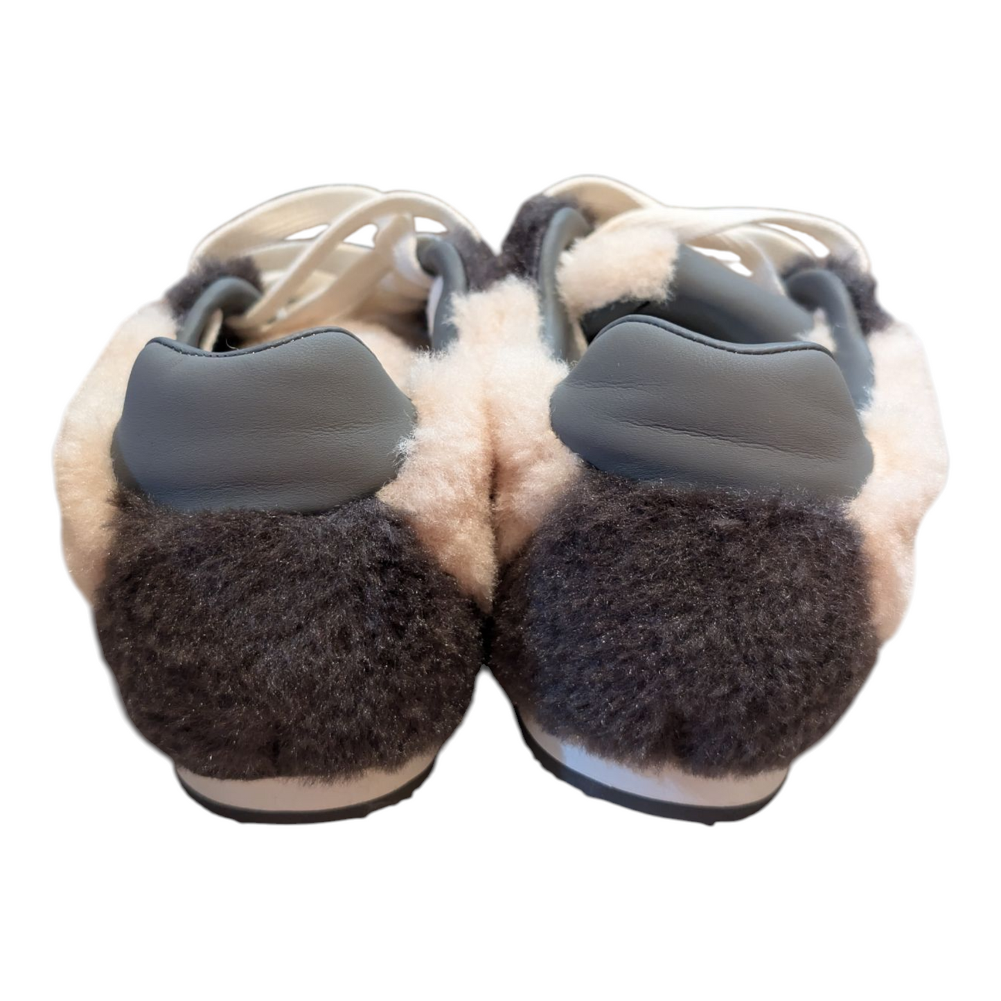 スクエアトゥバイカラーボアスニーカー