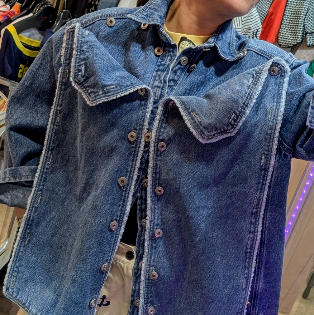 ナポレオン風デニムジャケット