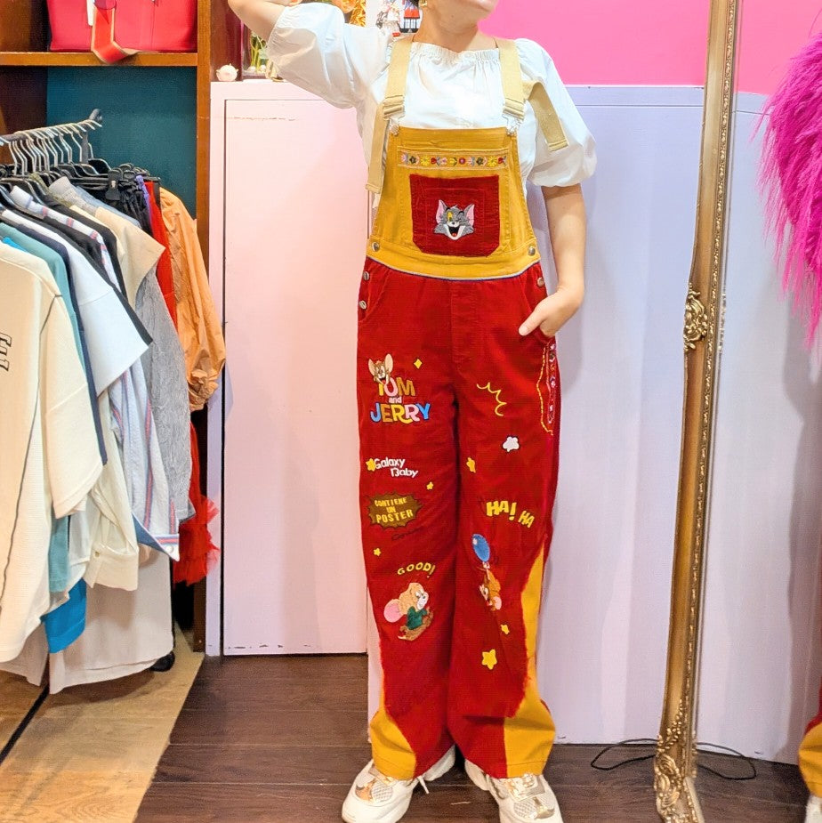 TOM&JERRYコーデュロイオールイン