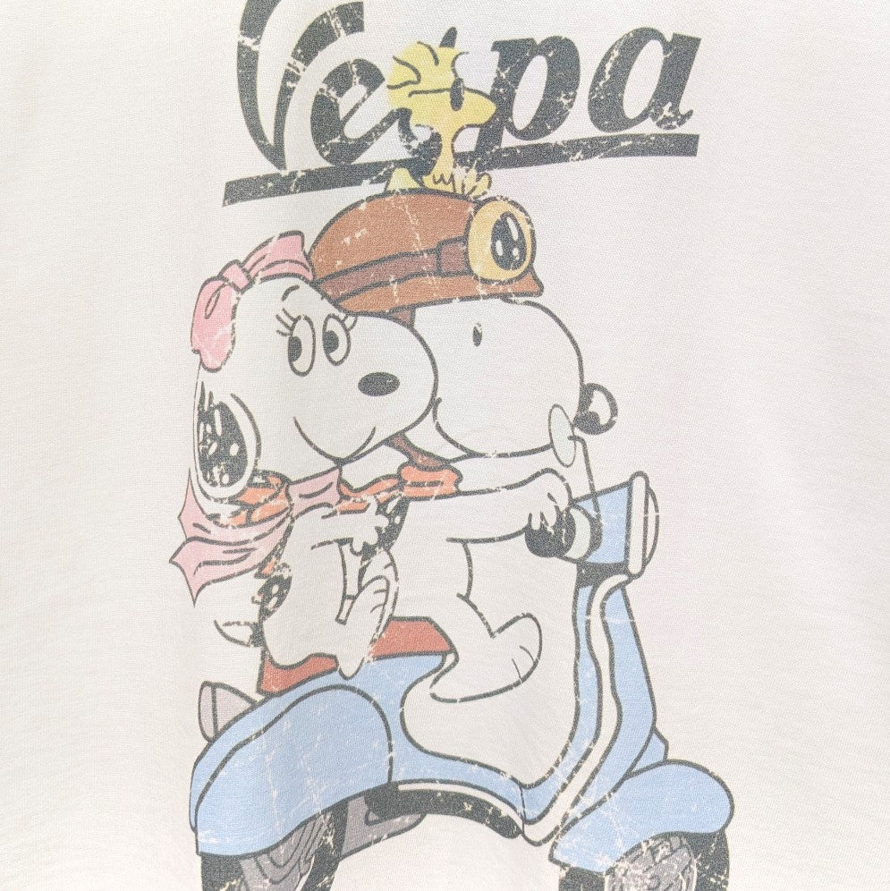 【PEANUTS】スヌーピーVespaショートTシャツ