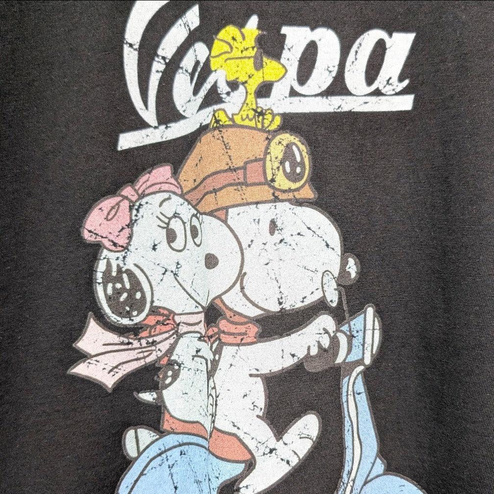 【PEANUTS】スヌーピーVespaショートTシャツ